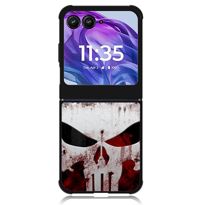 Marvel Superhero PUNISHER logo Motorola Moto Razr 2024 , Moto Razr 50 Case