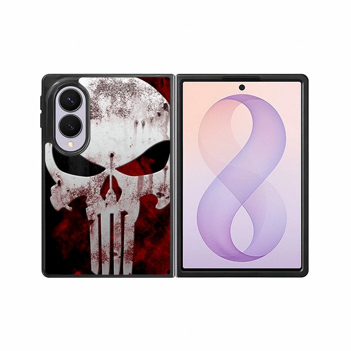Marvel Superhero PUNISHER logo Samsung Galaxy Z Fold 8 Case