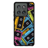 Multicolor Cassette Tape Z0579 Motorola Moto Edge 2025 Case