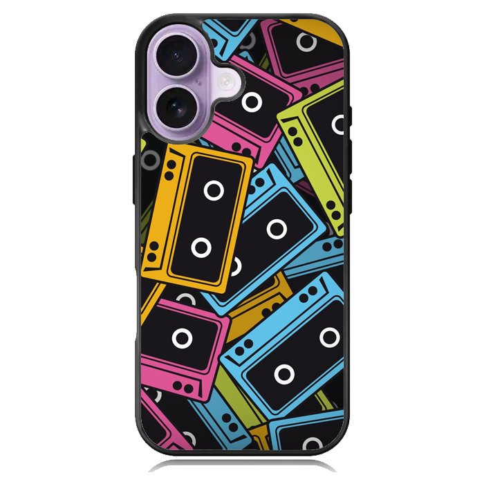 Multicolor Cassette Tape Z0579 iPhone 17 Case