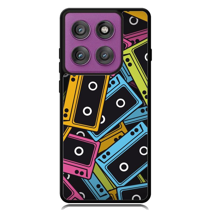 Multicolor Cassette Tape Z0579 Motorola Moto Edge 2025 | Moto Edge 60 Fusion | Moto Edge 60 Pro Case