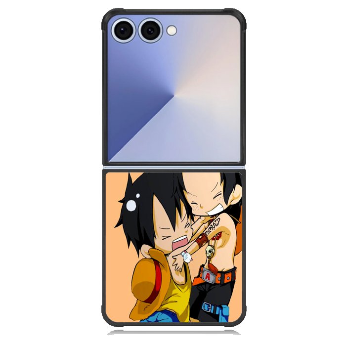 luffy and brother chibi Z0951 Samsung Galaxy Z Flip 7 Case