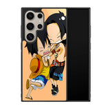 luffy and brother chibi Z0951 Samsung Galaxy S24 Ultra 5G Case