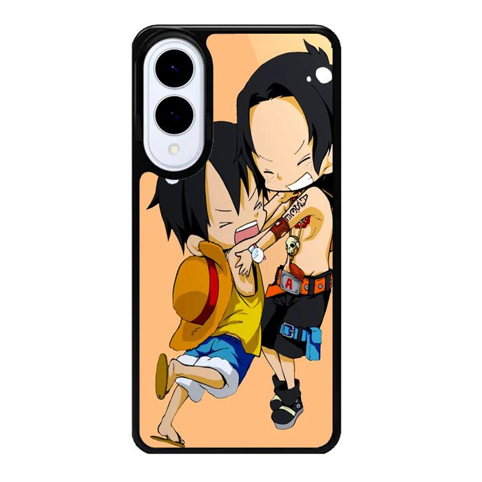 luffy and brother chibi Z0951 Samsung Galaxy S25 Edge Case