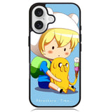 Adventure Time Chibi Finn And Jake Z0988 iPhone 16 Plus Case