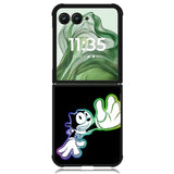 felix the cat glow Z1053 Motorola Moto Razr+ Plus 2024/2025 Case, Motorola Razr 50 Ultra/50s Ultra Case