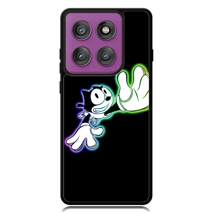 felix the cat glow Z1053 Motorola Moto Edge 2025 | Moto Edge 60 Fusion | Moto Edge 60 Pro Case