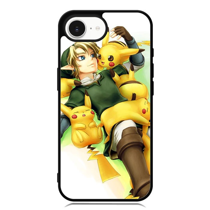 zelda with pikachu pokemon iPhone 16e Case FE1139
