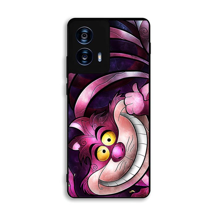 Disney Cheshire Cat Stained Glass Motorola Moto G Power 5G 2024 Case FE1846