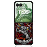 Harry Potter Crest Gryffindor Z1256 Motorola Moto Razr+ Plus 2024/2025 Case, Motorola Razr 50 Ultra/50s Ultra Case