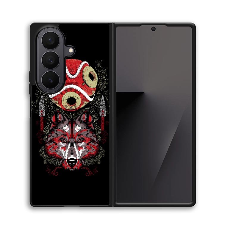 princes mononoke mask art Z1258 Samsung Galaxy Z Fold 7 Case