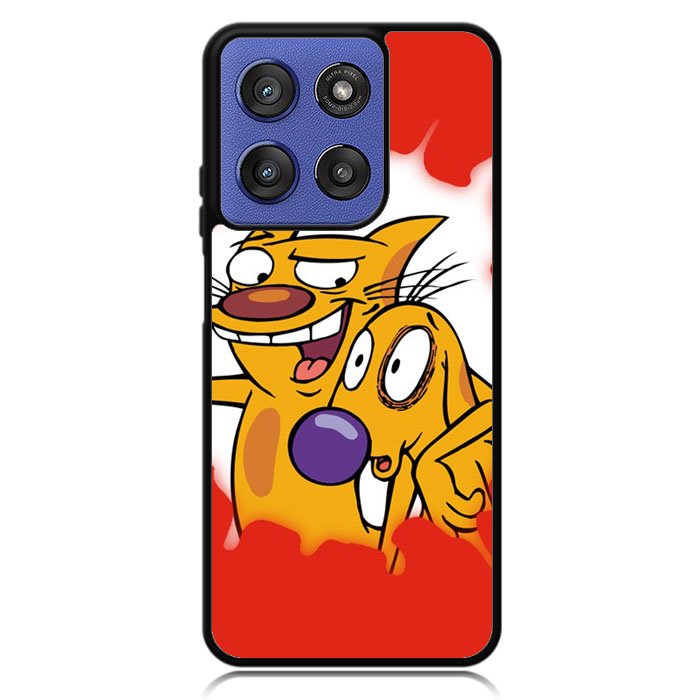 cat and dog Z1329 Motorola Moto G Stylus 5G 2025 Case