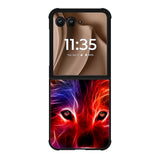 wolf glow line Z1432 Motorola Moto RAZR Plus 2025 Case