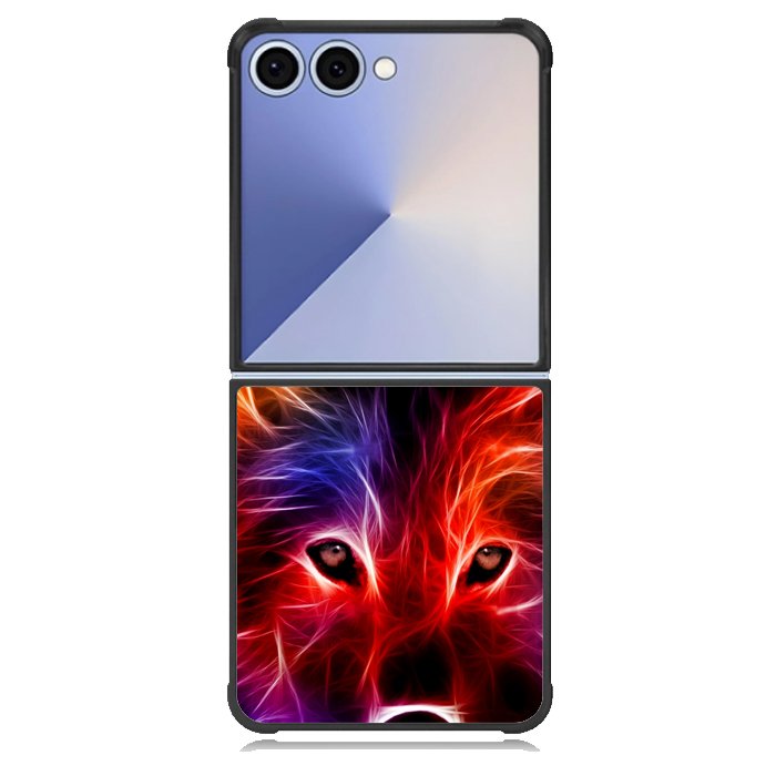 wolf glow line Z1432 Samsung Galaxy Z Flip 7 Case