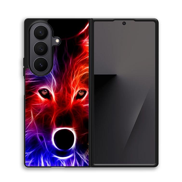 wolf glow line Z1432 Samsung Galaxy Z Fold 7 Case