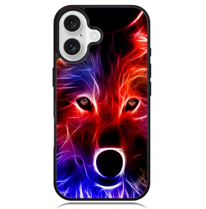 wolf glow line Z1432 iPhone 16 Case