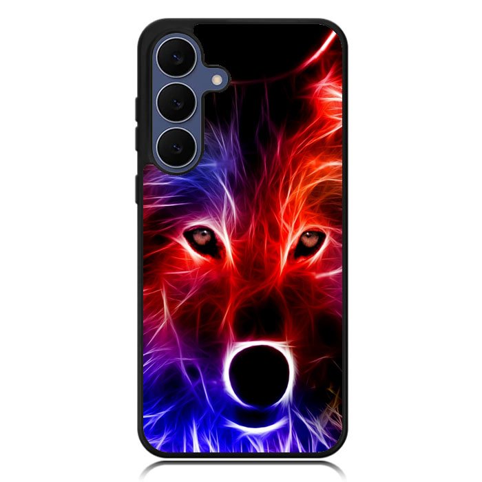 wolf glow line Z1432 Samsung Galaxy S25 FE Case