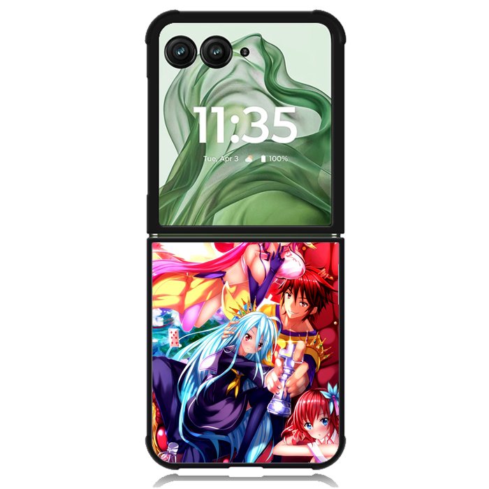 no game no life  Z1565 Motorola Moto Razr+ Plus 2024/2025 Case, Motorola Razr 50 Ultra/50s Ultra Case