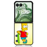 bart simpsons  Z1606 Motorola Moto Razr+ Plus 2024/2025 Case, Motorola Razr 50 Ultra/50s Ultra Case