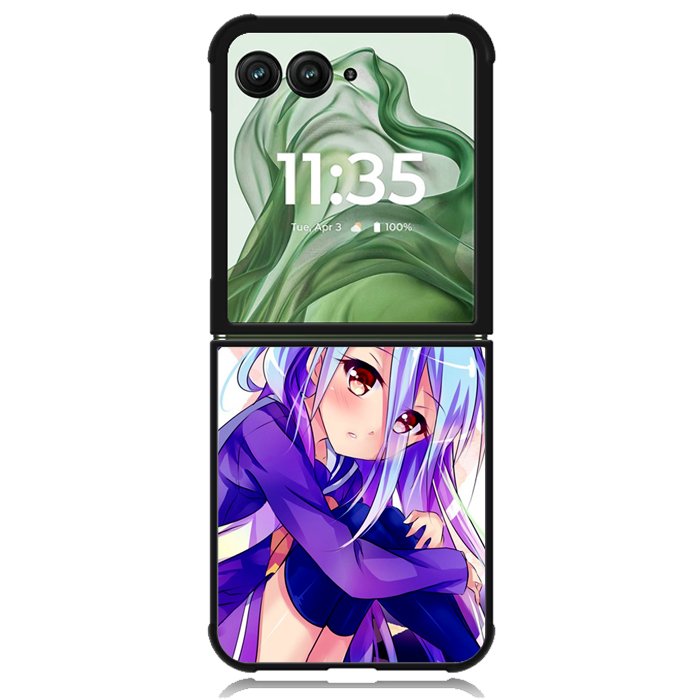 no game no life shiro sexy Z1644 Motorola Moto Razr+ Plus 2024/2025 Case, Motorola Razr 50 Ultra/50s Ultra Case