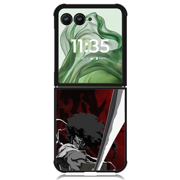 Afro Samurai Z2640 Motorola Moto Razr+ Plus 2024/2025 Case, Motorola Razr 50 Ultra/50s Ultra Case