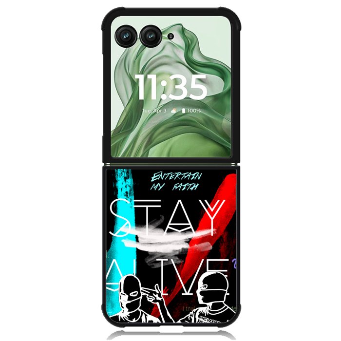 Twenty One Pilots Stay Alive Z2787 Motorola Moto Razr+ Plus 2024/2025 Case, Motorola Razr 50 Ultra/50s Ultra Case