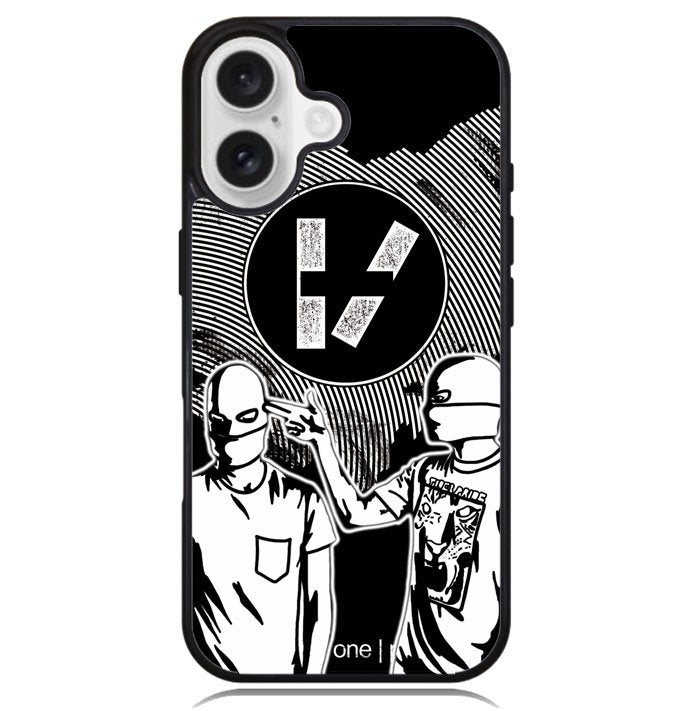 Twenty One Pilots Monochrome Z2800 iPhone 16 Plus Case