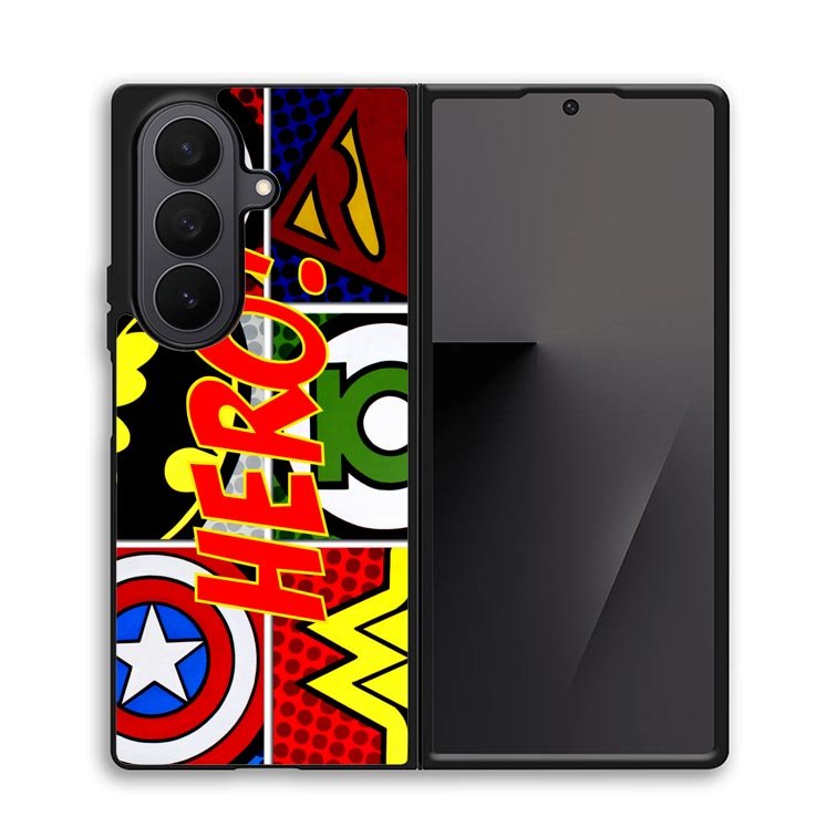 Pop Comic Super Hero Logo Z2840 Samsung Galaxy Z Fold 7 Case