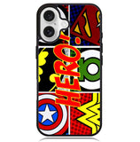Pop Comic Super Hero Logo Z2840 iPhone 16 Plus Case