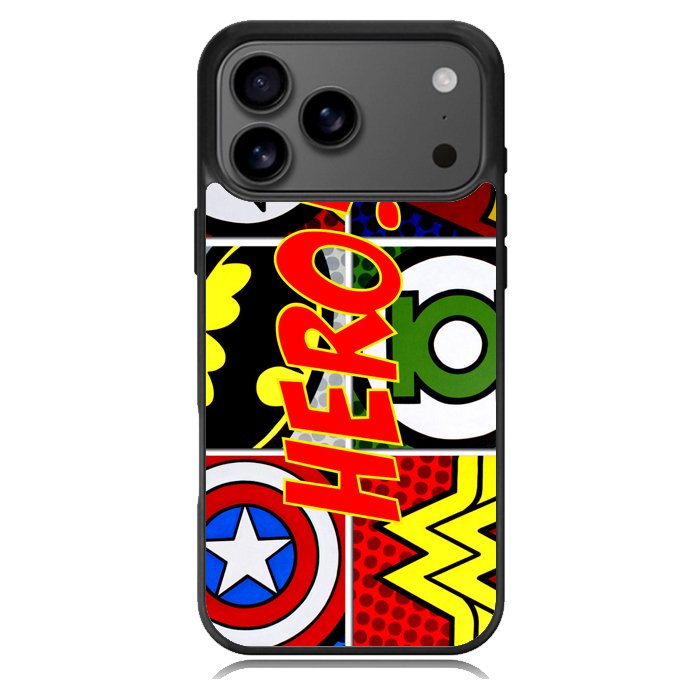 Pop Comic Super Hero Logo Z2840 iPhone 17 Pro Case