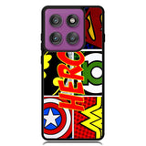 Pop Comic Super Hero Logo Z2840 Motorola Moto Edge 2025 | Moto Edge 60 Fusion | Moto Edge 60 Pro Case