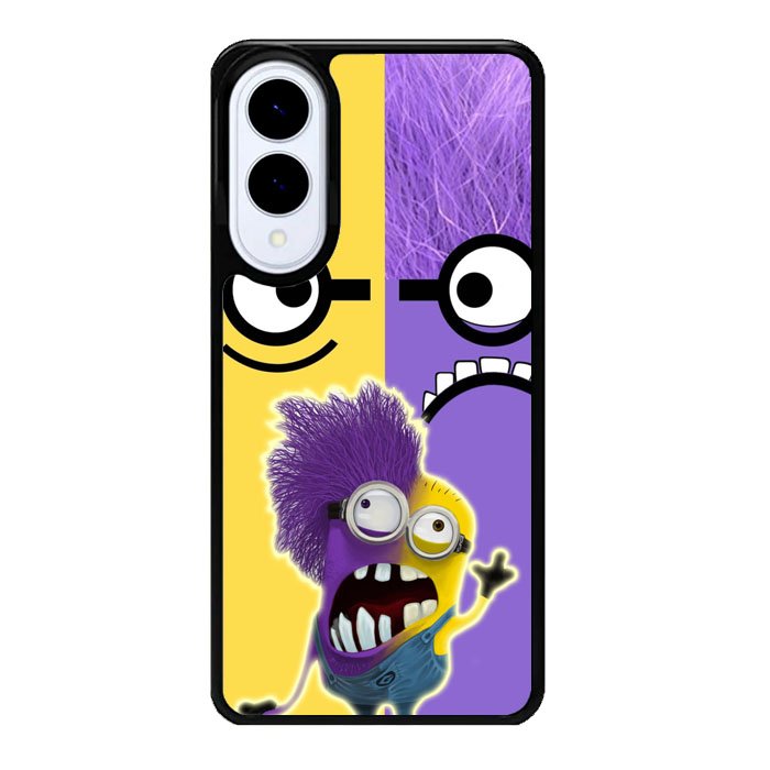 Minions Face Yellow And Purple Z2879 Samsung Galaxy S25 Edge Case