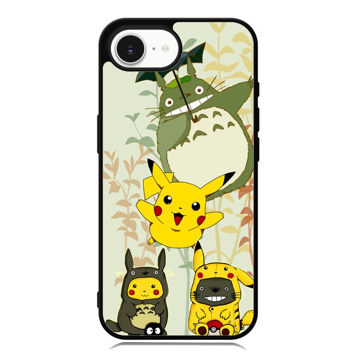 Totoro Love Pikachu Pokemon iPhone 16e Case FE1309