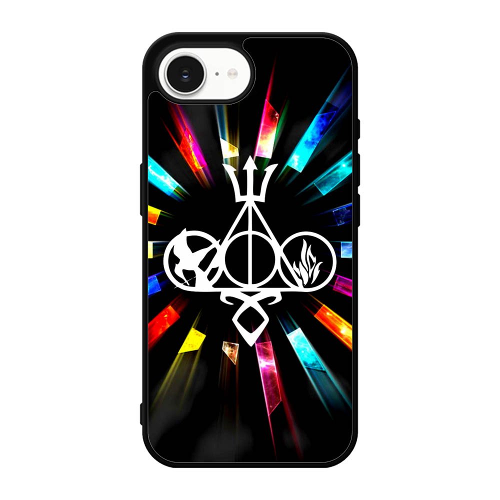 Harry Potter Divergent City of Bones  Hunger Games Logo Z3373 iPhone 17e Case
