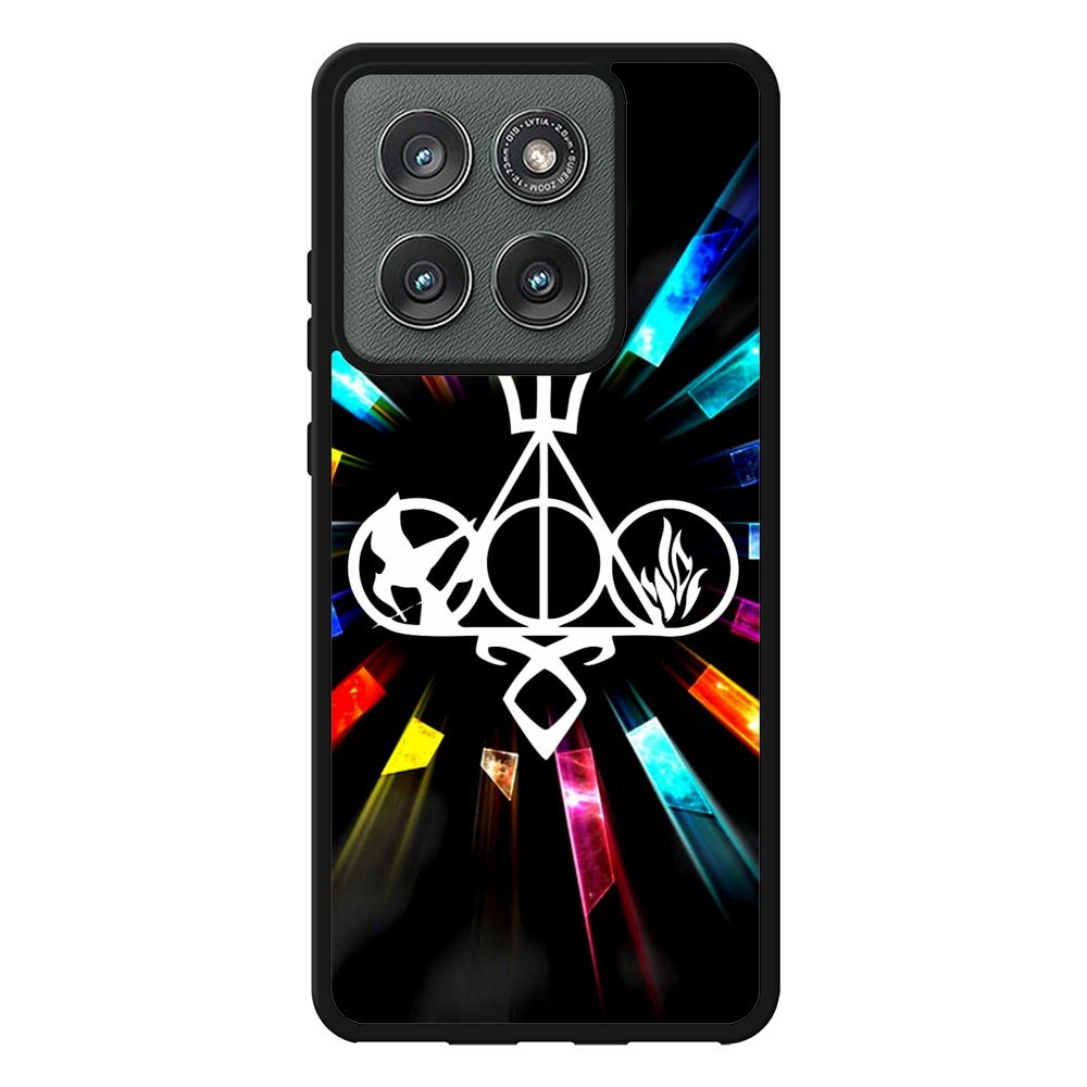 Harry Potter Divergent City of Bones  Hunger Games Logo Z3373 Motorola Moto Edge 2025 Case