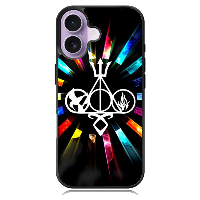 Harry Potter Divergent City of Bones  Hunger Games Logo Z3373 iPhone 17 Case
