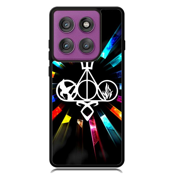 Harry Potter Divergent City of Bones  Hunger Games Logo Z3373 Motorola Moto Edge 2025 | Moto Edge 60 Fusion | Moto Edge 60 Pro Case