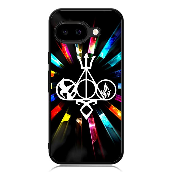 Harry Potter Divergent City of Bones  Hunger Games Logo Z3373 Google Pixel 9A Case