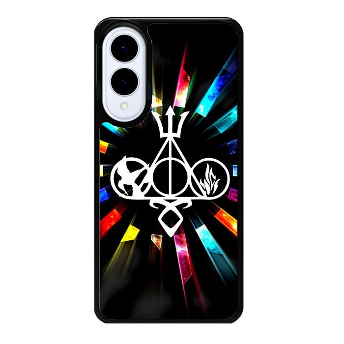 Harry Potter Divergent City of Bones  Hunger Games Logo Z3373 Samsung Galaxy S25 Edge Case