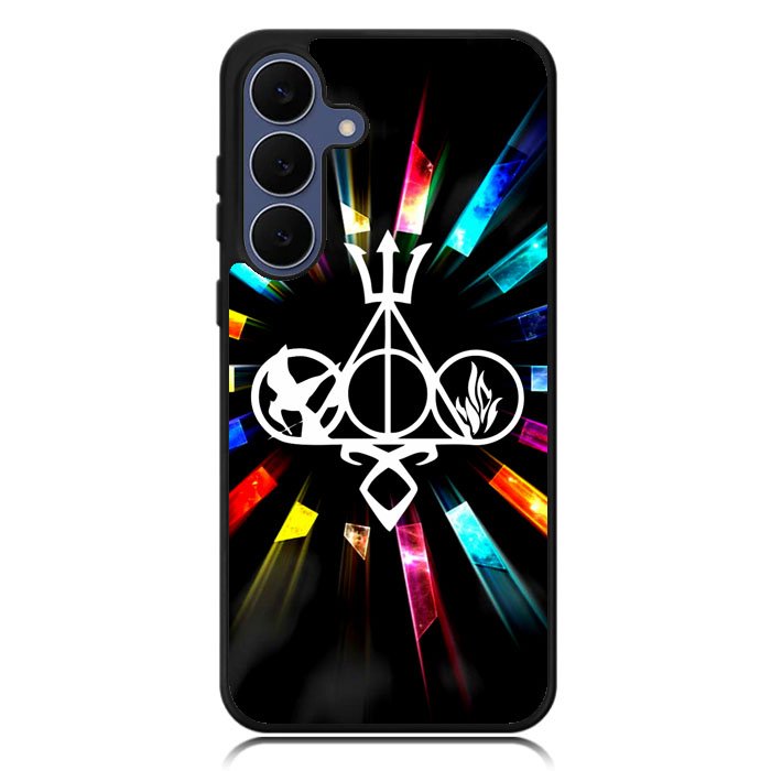 Harry Potter Divergent City of Bones  Hunger Games Logo Z3373 Samsung Galaxy S25 FE Case
