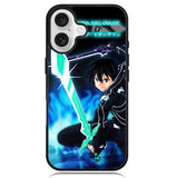 Sword Art Online Kirito Z3494 iPhone 16 Plus Case