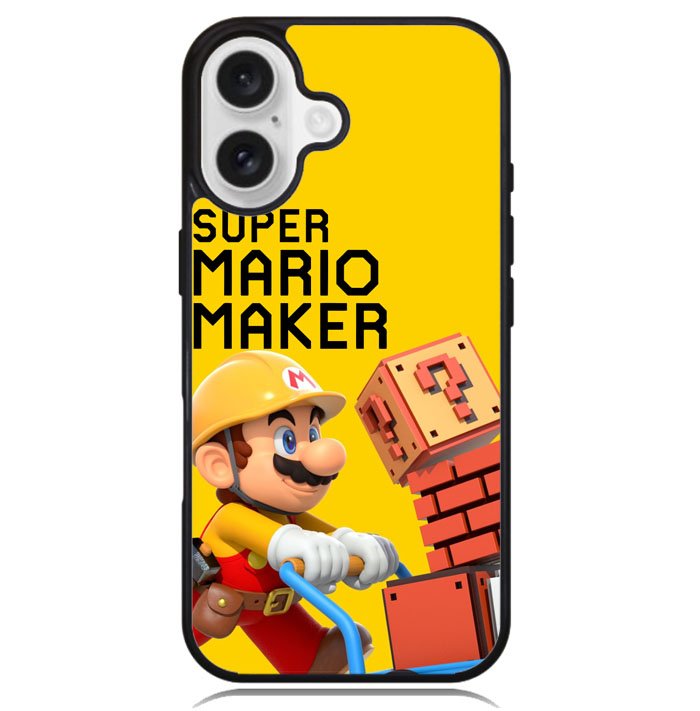 super mario yellow maker Z3525 iPhone 16 Case
