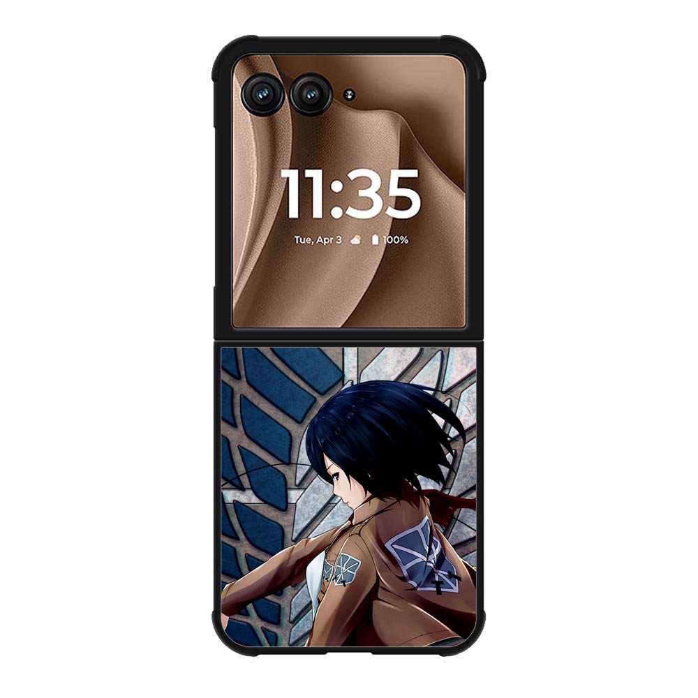 Attack on Titan Mikasa Z3546 Motorola Moto RAZR Plus 2025 Case
