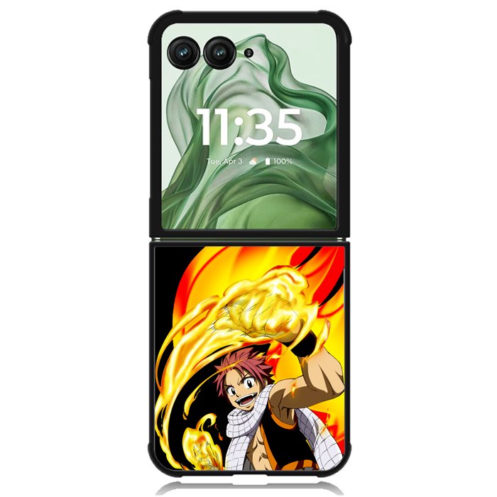 fairy tail natsu happy Z3555 Motorola Moto Razr+ Plus 2024/2025 Case, Motorola Razr 50 Ultra/50s Ultra Case
