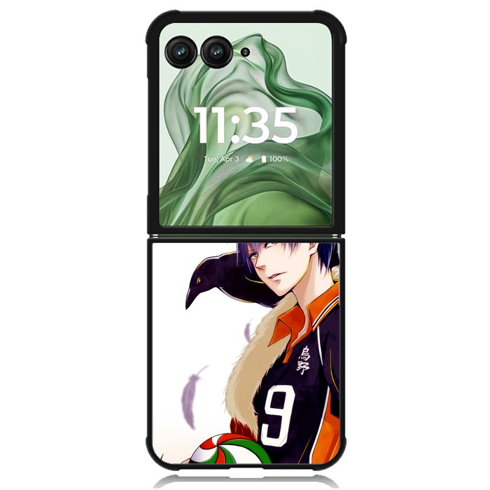 Haikyuu Tobio Kageyama Z3565 Motorola Moto Razr+ Plus 2024/2025 Case, Motorola Razr 50 Ultra/50s Ultra Case