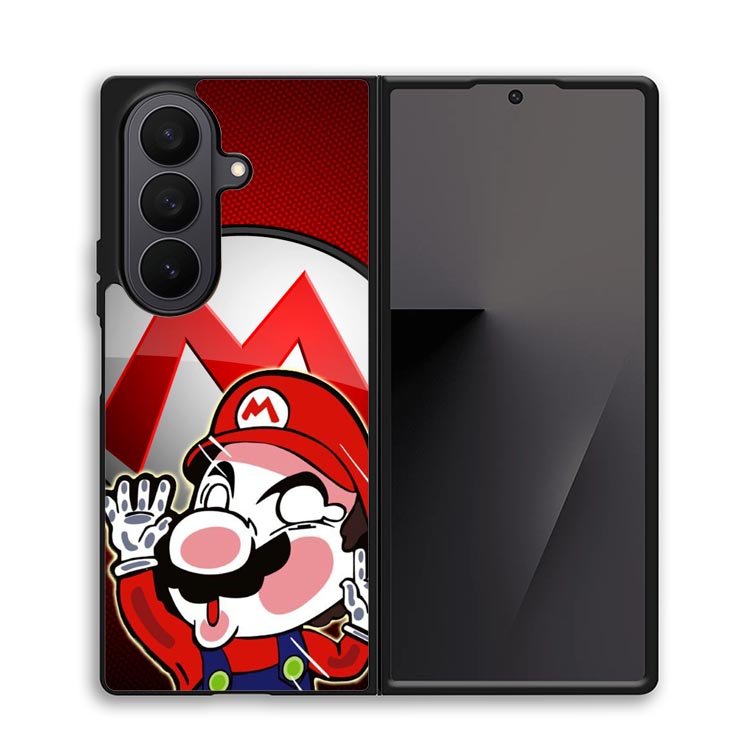 Sticker hit glass Mario Z3690 Samsung Galaxy Z Fold 7 Case