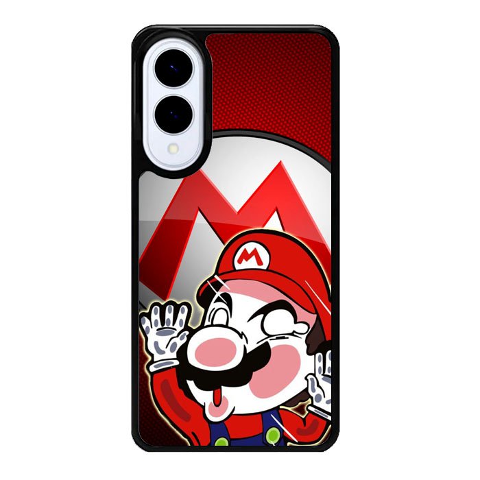 Sticker hit glass Mario Z3690 Samsung Galaxy S25 Edge Case