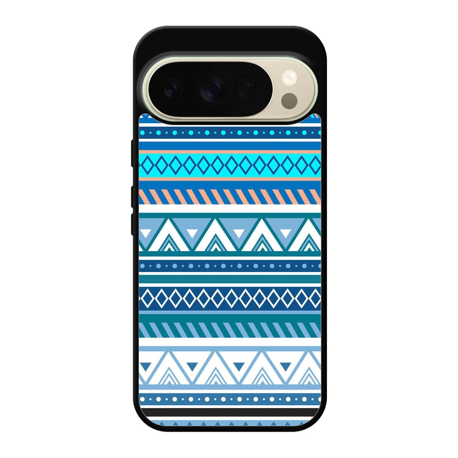 Aztec Pattern Blue Z3811 Google Pixel 10 Pro Case
