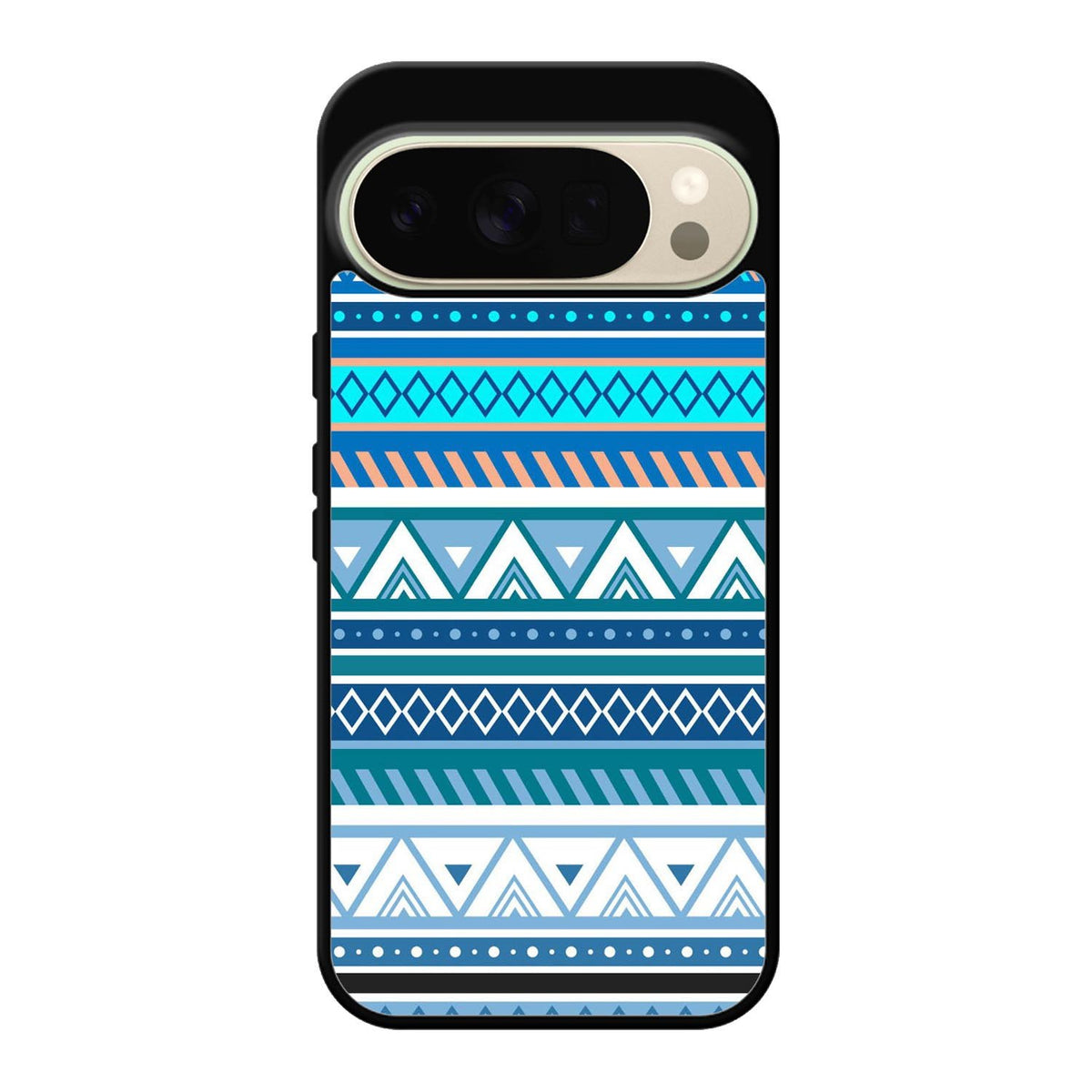 Aztec Pattern Blue Z3811 Google Pixel 10 Pro Case