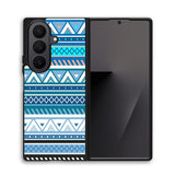 Aztec Pattern Blue Z3811 Samsung Galaxy Z Fold 7 Case